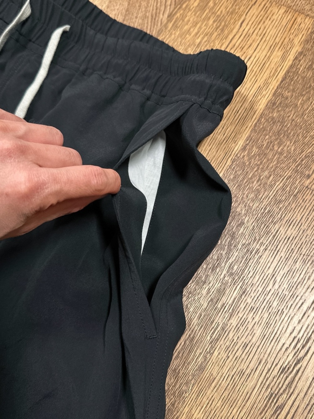 Rick Owens FW23 Luxor Drawstring Drop Crotch Cropped Pants Silk Blend Womens 10 - Picture 3 of 14